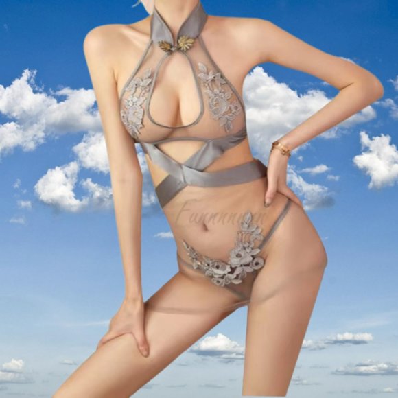 Lace lingerie set with collar Lingerie - Picture 1 of 10